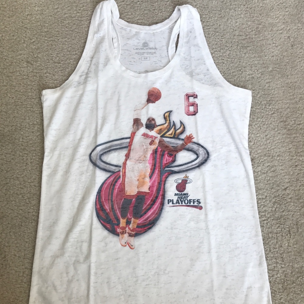 Lebron James - Miami Heat Playoffs Razor Back Tank